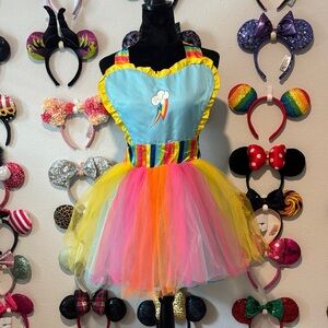 Rainbow Tulle  My little pony inspired apron/Costume